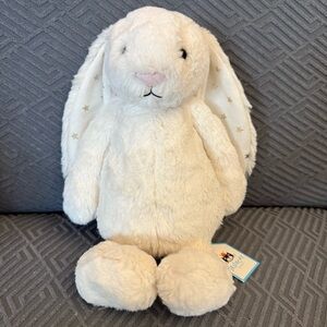 NWT Jellycat Bashful Twinkle Bunny Medium Starry Ears 12” Inch Authentic